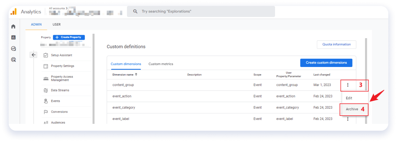Archive option