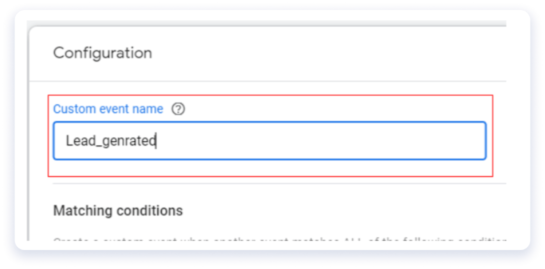 Configuration button