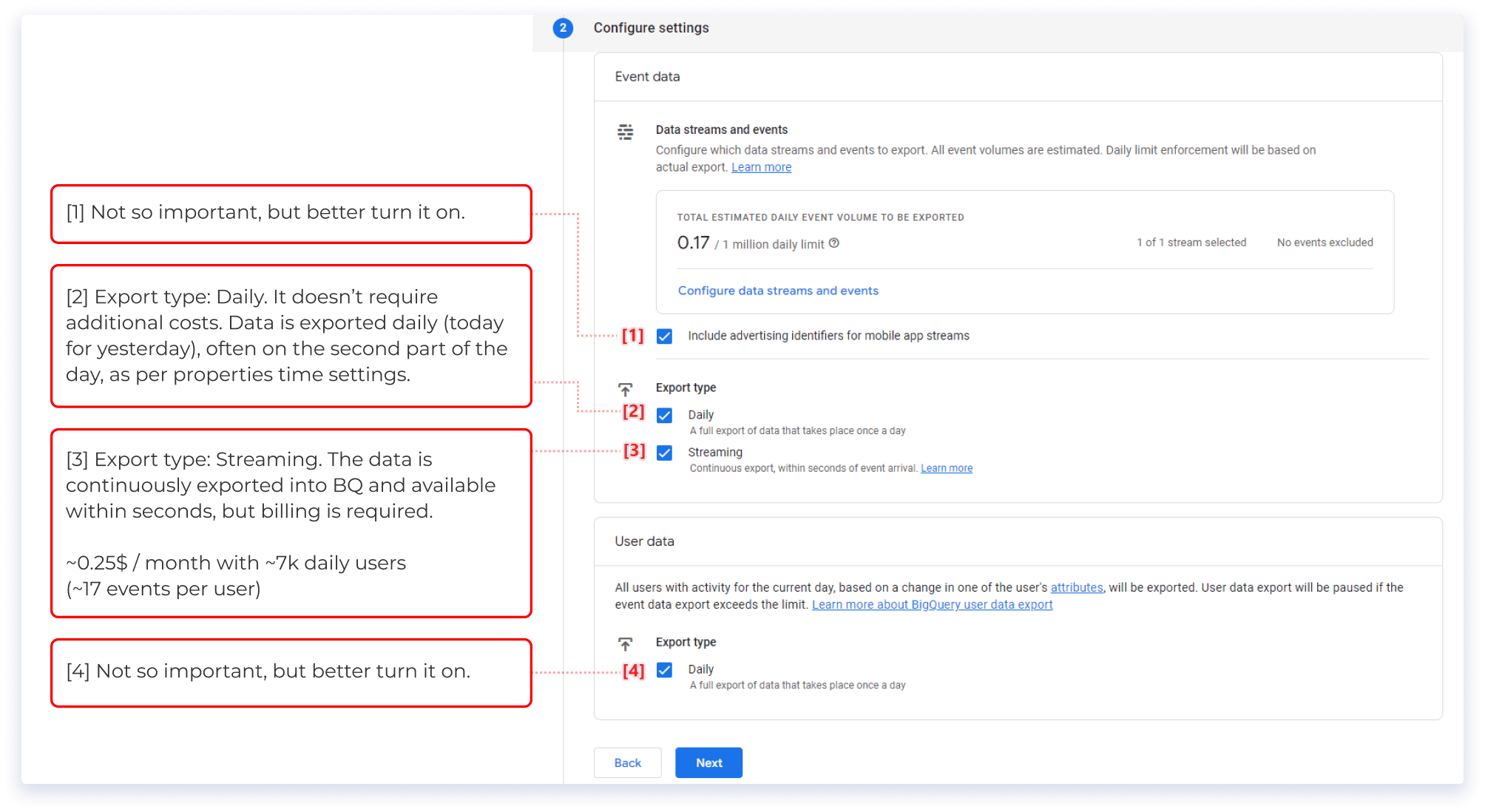 GA4 and BigQuery linking