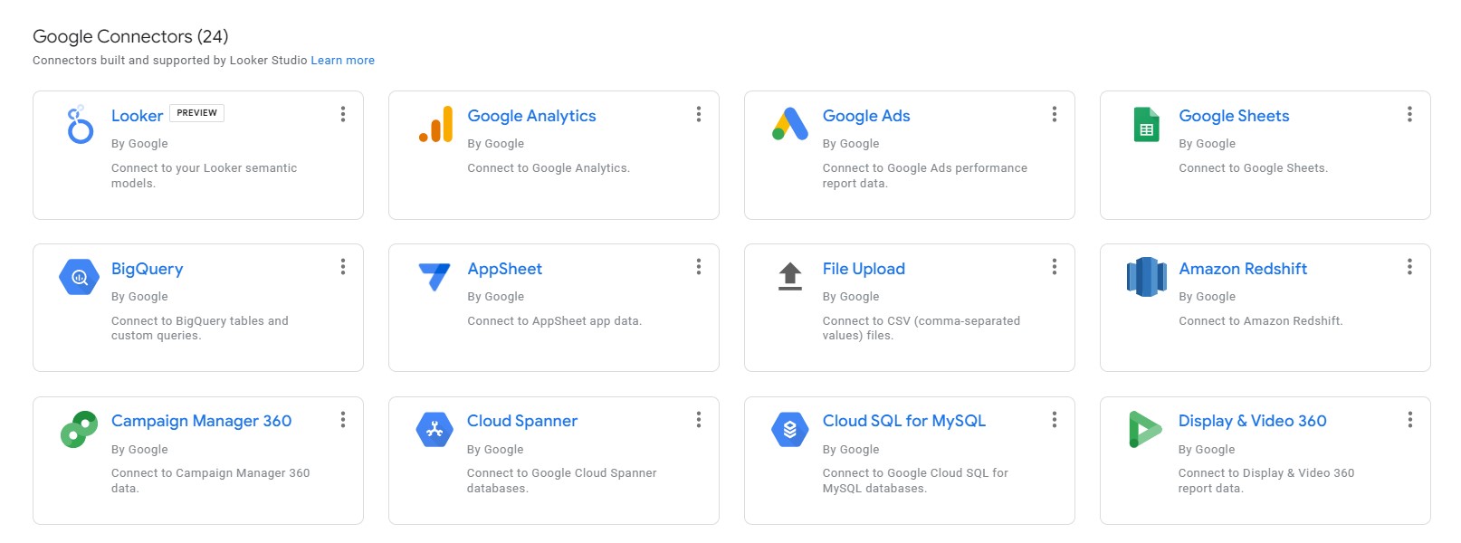 Google Connectors 
