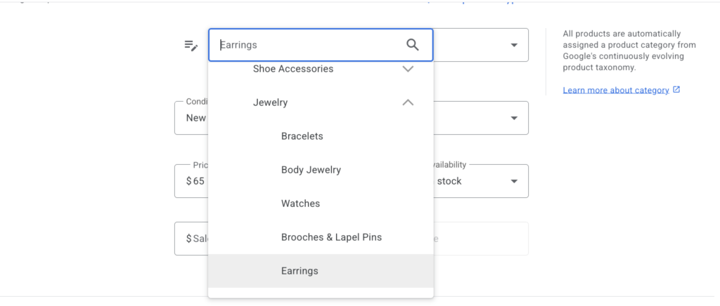 Google Product Category