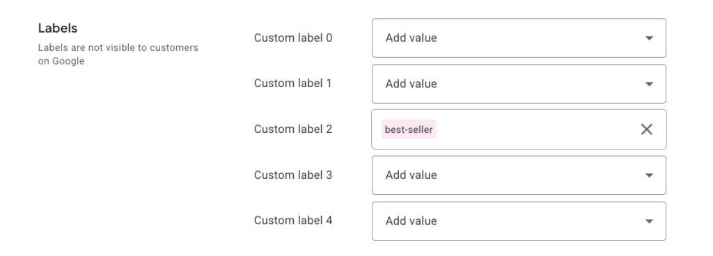 labels