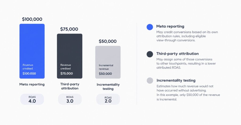 Why Meta, Third-Party, and Incremental ROAS Can Differ