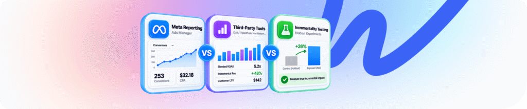 Facebook Ads Attribution: Meta Reporting vs Third-Party Tools vs Incrementality Testing